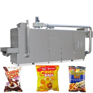 เครื่องอัดรีดขนมพองแบบสกรูคู่อัตโนมัติสำหรับอุตสาหกรรม |   สายการผลิตขนมข้าวโพดทอดความจุสูง 30-150 กิโลวัตต์ - Product Image 3