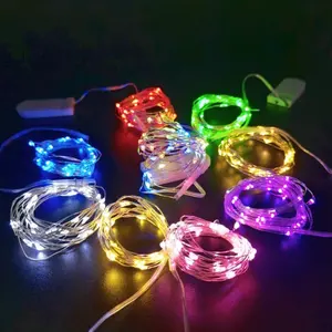 High Quality 1M 2M 3M Fairy Light String Christmas Wreath Decoration Birthday Gift Mini Copper Wire Light String
