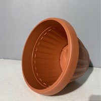 Pots de plantes de jardin ronds en plastique