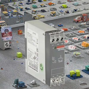 Relais de surveillance triphasé miniature industriel 220V pour armoires de commande et équipements d'automatisation usage général - Product Image 3