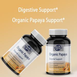 Cápsulas de Enzimas de Papaya Orgánicas y Papaina, Productos Naturales de Venta Caliente OEM/ODM - 500mg 100 Cápsulas, Apoyo Digestivo - Product Image 3