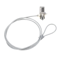 Candado de Seguridad para Portátil YH9912 - Cable de Acero Cromado de 1.8m con Combinación de Contraseña, Alta Seguridad Antirrobo para Portátiles