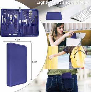 Manicure Pedicure Clippers Fingernail Clipper Set Ingrown Toenail Scissor Trimmer Kit 18 Pieces Women and Men - Product Image 2