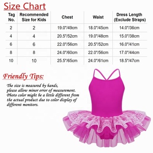 Maillot de Ballet y Gimnasia para Niñas de 2 a 10 Años, Vestido Tutú para Baile de Salón y Latino, Ideal para Clases, Ejercicio y Actuaciones Escénicas - Product Image 6