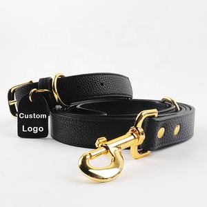 Colore personalizzato collare in pelle per animali domestici Vegan / PU di lusso accessori in oro di alta qualità collare per cani Designer - Product Image 1
