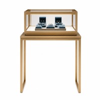 Vitrine à bijoux en verre éclairée par LED, dimensions personnalisables, pour magasin de bijoux, vente au détail et en gros