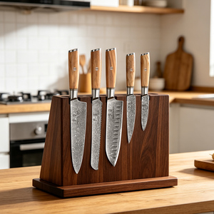Cuchillo de Acero Damasco VG10 Personalizado de Primera Calidad y Cuchillo de <span class=keywords><strong>Chef</strong></span> Afilado de 8 Pulgadas <span class=keywords><strong>para</strong></span> <span class=keywords><strong>Marcas</strong></span> de <span class=keywords><strong>Cuchillos</strong></span> de Cocina Profesionales - Product Image 1