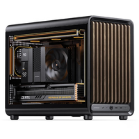 2026 New JONSBO D33 WOOD Black MATX Case Wooden Computer Case Compact Mid Tower Gaming Desktop PC Chassis