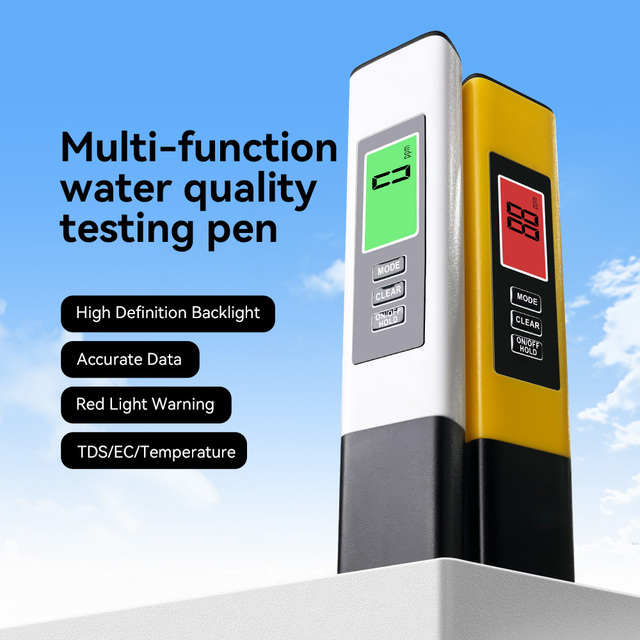 Hot Selling OEM 3-in-1 TDS Tester Pen & Meter Digital Water Tester High Accuracy Battery Powered