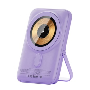 Banque d'alimentation sans fil magnétique transparente d'usine 10000mAh avec support en métal PD 20W <span class=keywords><strong>batterie</strong></span> <span class=keywords><strong>externe</strong></span> mince à charge rapide - Product Image 1