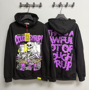 Eso es un montón horrible de COUPH SYRUP de alta calidad 100% algodón al por mayor High Street Alphabet Trendy Brand Loose Casual Hoodie - Product Image 1