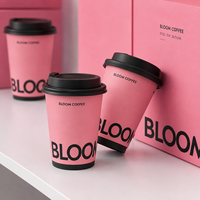 Gobelets en papier biodégradables écologiques jetables avec couvercle 8oz/12oz/16oz à double paroi pour café chaud, thé, café et utilisation à emporter