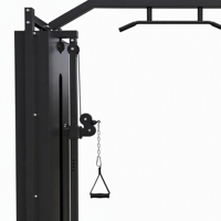 Máquina de Entrenamiento Funcional con Cables Cruzados, Polea Doble Ajustable, Gimnasio en Casa, Entrenamiento de Cuerpo Completo, Barra de Dominadas, Sistema de Fitness y Fuerza