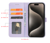 Étui portefeuille en cuir 3D Cube pour Samsung Galaxy S26 Plus S25 Edge S24 Ultra S23 FE S22 S21 S20 S10 S10E S9 S8 Flip Stand Cover