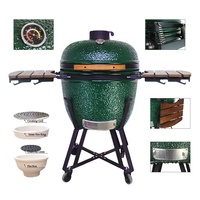 SEB KAMADO 23.5 pouces Kebap Grill 21 24 26 Vert Barbacoa De Céramique Komado joe Grilles De Barbecue Au Charbon De Bois Sans Fumée