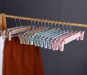Cintres en plastique pour jeans avec pinces antidérapantes, cintres pour vêtements, jupes, cintres ajustables pour adultes, cintres pour pantalons, porte-pantalons de boutique - Product Image 4