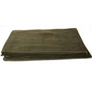 Hotel High Quality Factory Price Olive Green Polar Fleece <b>Blanket</b> for Camp OUTDOOR Tactical Wool <b>Blanket</b> - Product Image 2