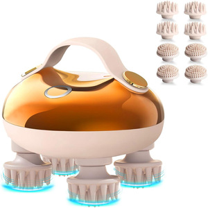 Scalp Care Head Spa Massager Rechargeable Vibration Massage Claw With Replaceable Brush Heads For Relaxation And Scalp Health - Product Image 1