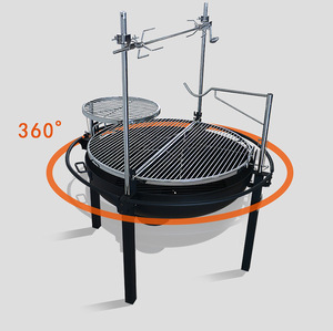 Parrilla <span class=keywords><strong>de</strong></span> <span class=keywords><strong>Barbacoa</strong></span> Multiusos Resistente para Jardín, Villa, Picnic, Parrilla Grande <span class=keywords><strong>de</strong></span> Hierro Fundido para Varias Personas - Product Image 6