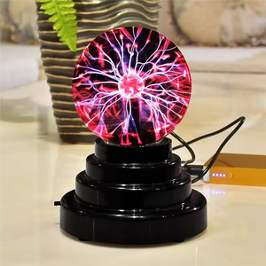J & R 3.5 Inch Hiện Đại Led Plasma Bóng Sphere Sét Ánh Sáng Đèn USB Đảng Chiếu Sáng Cho Phòng Ngủ - Product Image 4