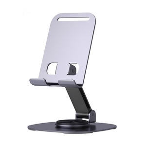 Soporte para teléfono móvil totalmente metálico, altura ajustable, soporte plegable para escritorio, para transmisión en vivo de Selfie, uso universal - Product Image 1