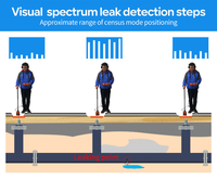 Envío Gratis PQWT-L4000 Detector de Fugas de Agua en Tuberías Subterráneas, Dispositivo Acústico de Detección de Fugas en Tuberías de 5m
