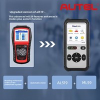Daotong para MaxiLink ML529 Lector de Códigos OBDII, Borrador de Códigos, Consulta de DTC, Herramienta de Diagnóstico Automotriz OLIVER, Internacional