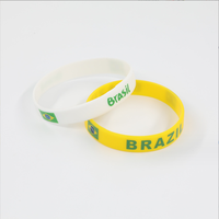 Pulseras de Silicona con Bandera de Varios Países del Mundo, Pulseras de Silicona de Fútbol, Pulseras de Goma