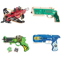 Jouets pour enfants brinquedos pistolet de tir à l'arc jouet d'arbalète mini arbalète puzzle en bois 3d