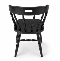 Chaise de salle à manger en bois de hêtre massif classique avec dossier à lattes, chaise en bois courbé pour restaurant, hôtel, café