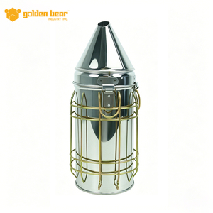 Ahumador de Abejas de Acero Inoxidable Golden Bear S-2(M) con Protector Térmico, 1 Año de Garantía, 0.85 kg, para Equipos de Apicultura - Product Image 3