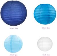 Lanternes en papier colorées rondes suspendues avec impression personnalisée en gros