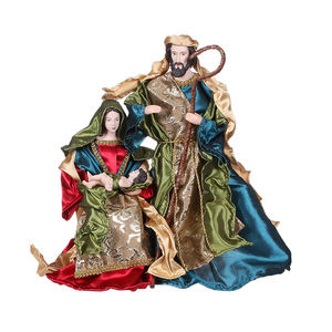 وصول جديد 2026: زينة عيد الميلاد المقدسة (المهد) 40 سم، مصنوعة من البلاستيك والألياف، من المصنع لديكور المنزل - Product Image 1