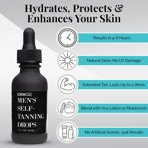 Gouttes d'usine OEM pour hommes autobronzantes Gouttes de bronzage sans soleil pour la protection de la peau réduisant la sensibilité au soleil Sans danger pour les femmes - Product Image 3