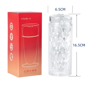 Godess Cup Transparent Crystal White TPE Réaliste Pocket Pussy pour Hommes YAWA TF016 4 Types - Product Image 5