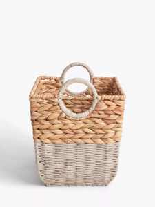 Water Hyacinth and <b>Paper</b> Rope Storage Basket Handwoven Storage Basket Wholesale eco-friendly <b>Made</b> by VgreenArt from Vietnam - Product Image 4