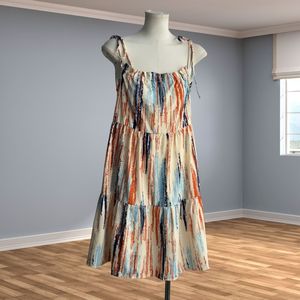 <span class=keywords><strong>Aloha</strong></span> stampato su misura stile <span class=keywords><strong>Hawaii</strong></span> 100% Rayon donna cravatta abito Mini abito sottoveste stile signora a strati per le vacanze - Product Image 2