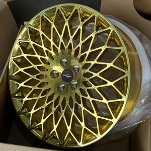 Cerchi in Lega di Alluminio Forgiati Personalizzati Color Oro 20-24 Pollici Nuovi ET 25mm Forgiati a 10.000 Tonnellate - Product Image 3