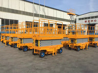 Plateforme élévatrice mobile à ciseaux avec une hauteur de plateforme maximale de 6 m pour le levage vertical de marchandises jusqu'à 500 kg