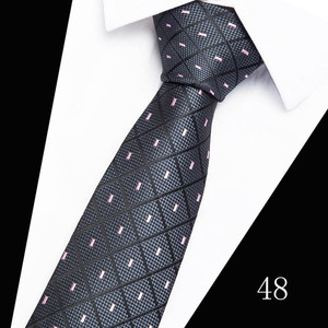 Cravatte in Poliestere e Seta per Uomo con Logo Personalizzato, <span class=keywords><strong>Cravatta</strong></span> Casual a Quadri <span class=keywords><strong>di</strong></span> Alta Qualità 7,5 cm per Cerimonie Nuziali - Product Image 6