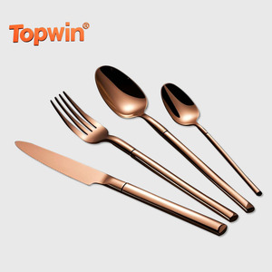 Wholesale Spot Mirror Polish Sustainable Wedding Stainless Steel <b>Forks</b> and Spoons Cutlery Flatware Set - Product Image 1