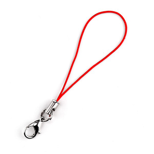 Phone Straps With Lobster Clasp Black Cord Metal <b>Hook</b> For Mobile Phone Accessories - Product Image 2
