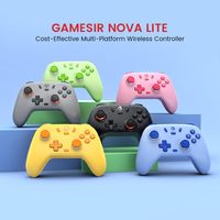 Manette GameSir Nova Lite Tri-mode avec joysticks à effet Hall, macros, palettes arrière, gyroscope six axes, poignée à charge rapide, pour FPS et Esports, cadeau