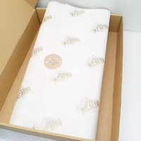 Papier de soie personnalisé avec logo 17g pour emballage cadeau / vêtements / bouquets, boîte d'emballage cadeau, papier d'emballage