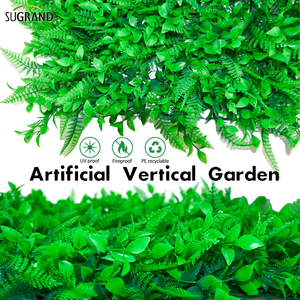 Belle conception 300 cm herbe en plastique pour le mur dans le jardin - Product Image 4