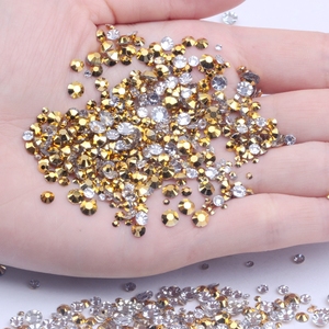 Strass en résine transparente AB 1000 pièces 4 mm 3D pour sacs et chaussures, décorations de vêtements DIY - Product Image 3