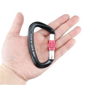<span class=keywords><strong>Mousqueton</strong></span> de verrouillage 25KN en forme de D en aluminium 7075 de haute qualité pour hamac d'escalade - Product Image 4