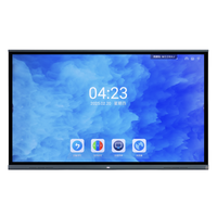 Papan Tulis Pintar LCD 4K Sentuh Inframerah 55-110 inci dengan Sistem Operasi Android & Windows dan Papan Tulis Interaktif 40 Titik