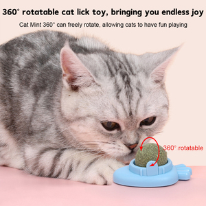 360 ° <span class=keywords><strong>Catnip</strong></span> para gatos Wall <span class=keywords><strong>Catnip</strong></span> Rollerball Bola para lamer Cat Nips Mint on Wall <span class=keywords><strong>Crack</strong></span> Balls Lickable Play Masticar Limpieza de dientes - Product Image 2
