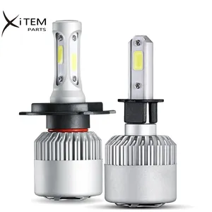 XITEM S2 led H4 H7 H13 H11 9005 9006 COB LED פנס 72W 8000LM רכב אוטומטי אור ראש הנורה מנורת ערפל אור